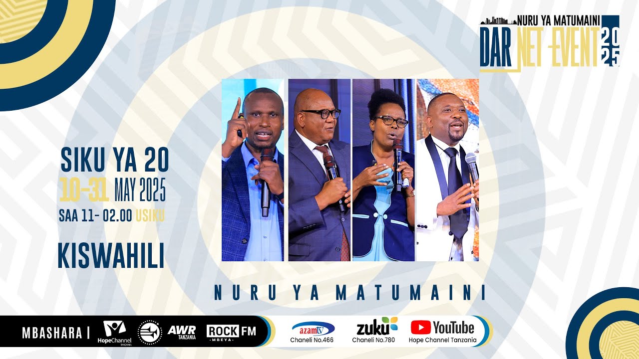 #LIVE : DAR NET EVENT - 2025 || NURU YA MATUMAINI  - SIKU YA 20 ||