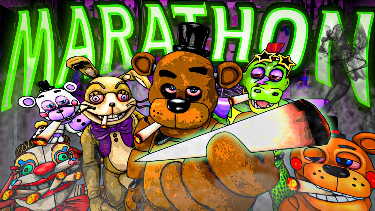 I Beat EVERY FNAF Game in ONE Marathon... While high