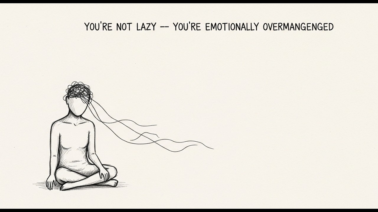 You’re Not Lazy — You’re Emotionally Overmanaged