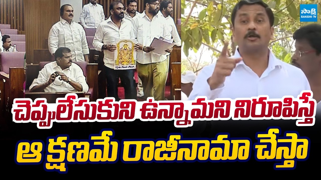 MLC Tumati Madhava Rao Comments On Chandrababu | Slippers Wearing Issue in Council @SakshiTVLIVE