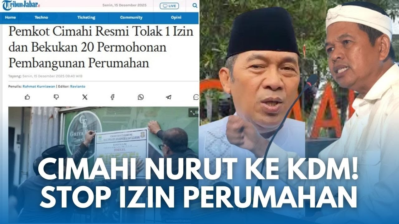 KOTA CIMAHI Setop Puluhan Izin Pembangunan Perumahan, Laksanakan Perintah Gubernur Dedi Mulyadi