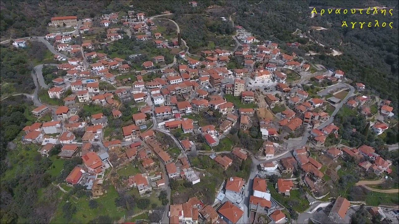 Οι Κολλίνες (Ν. Αρκαδίας) ΑΝΩΘΕΝ - Aerial video by drones Dji