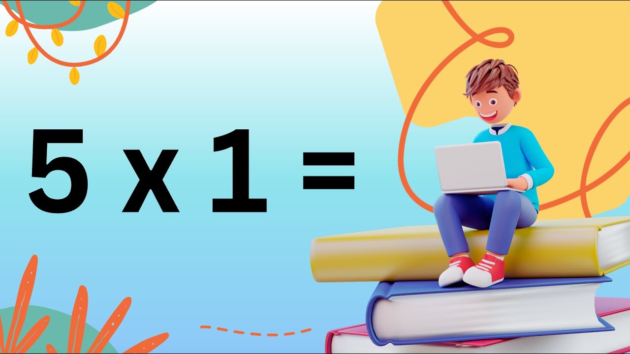 Lerne das Einser-Einmaleins! | Spielerisches Multiplizieren mit Musik (5x1 Reihe)