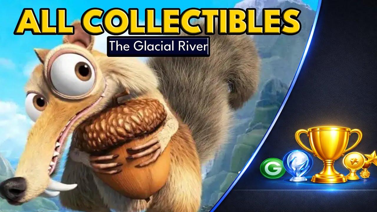ALL Collectibles – The Glacial River | Ice Age Scrat’s Nutty Adventure (100%)
