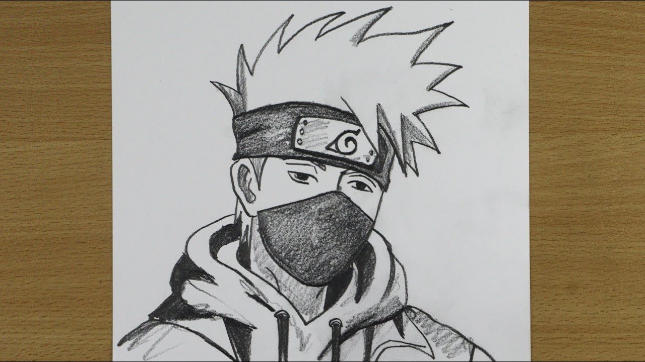 How to Draw Kakashi Hatake easy | Anime Drawing Tutorial | Step by Step for Beginners