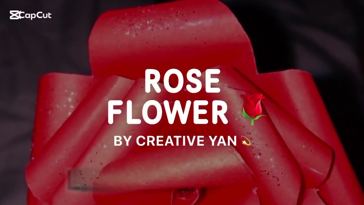 Red Rose 🌹🌹 by creative yan#craft #craftideas #cards #gift #flowers 