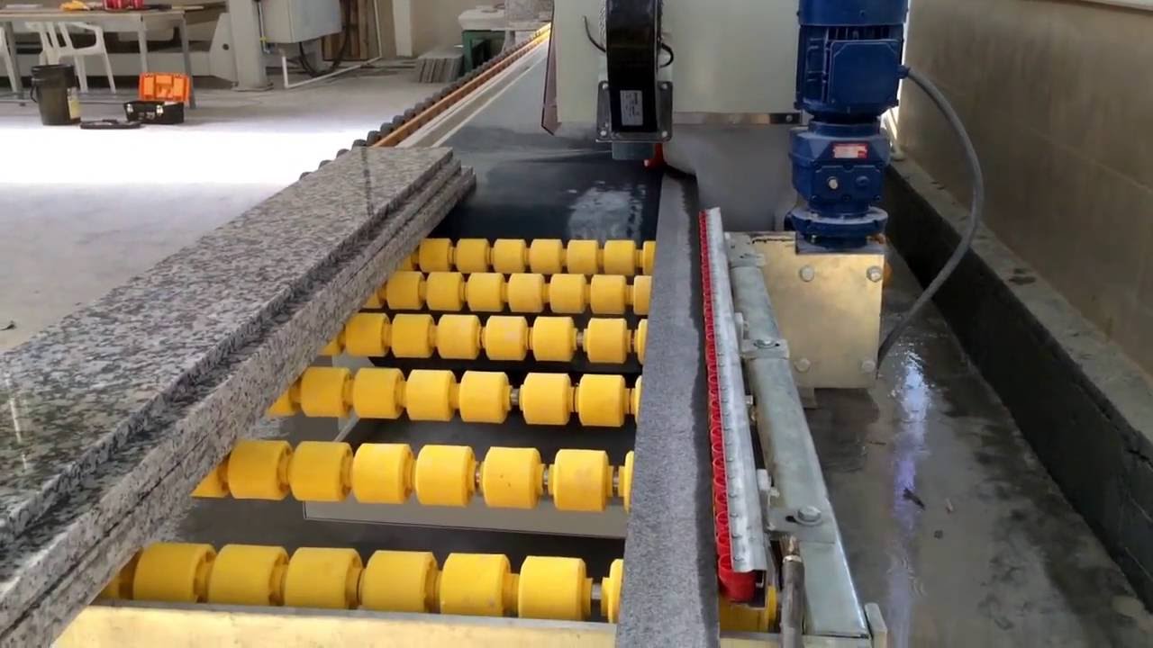 7 cm alın pah cila işlemi, 7 cm Granite edge polishing machine, 7 cm Granito lucidacoste