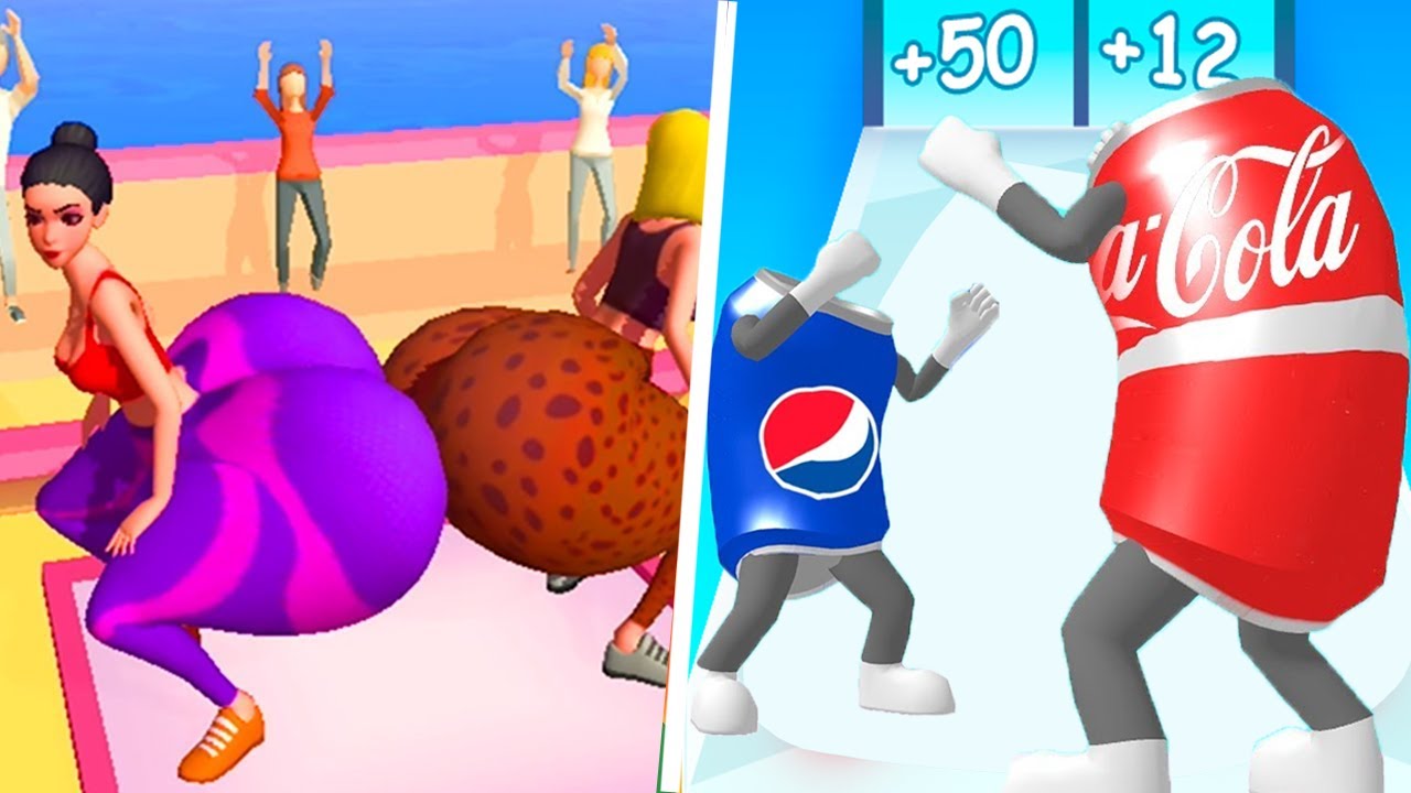 New Levels:  Games in Twerk Race , Pepsi n Coke War  - Mobile Games Walkthrough