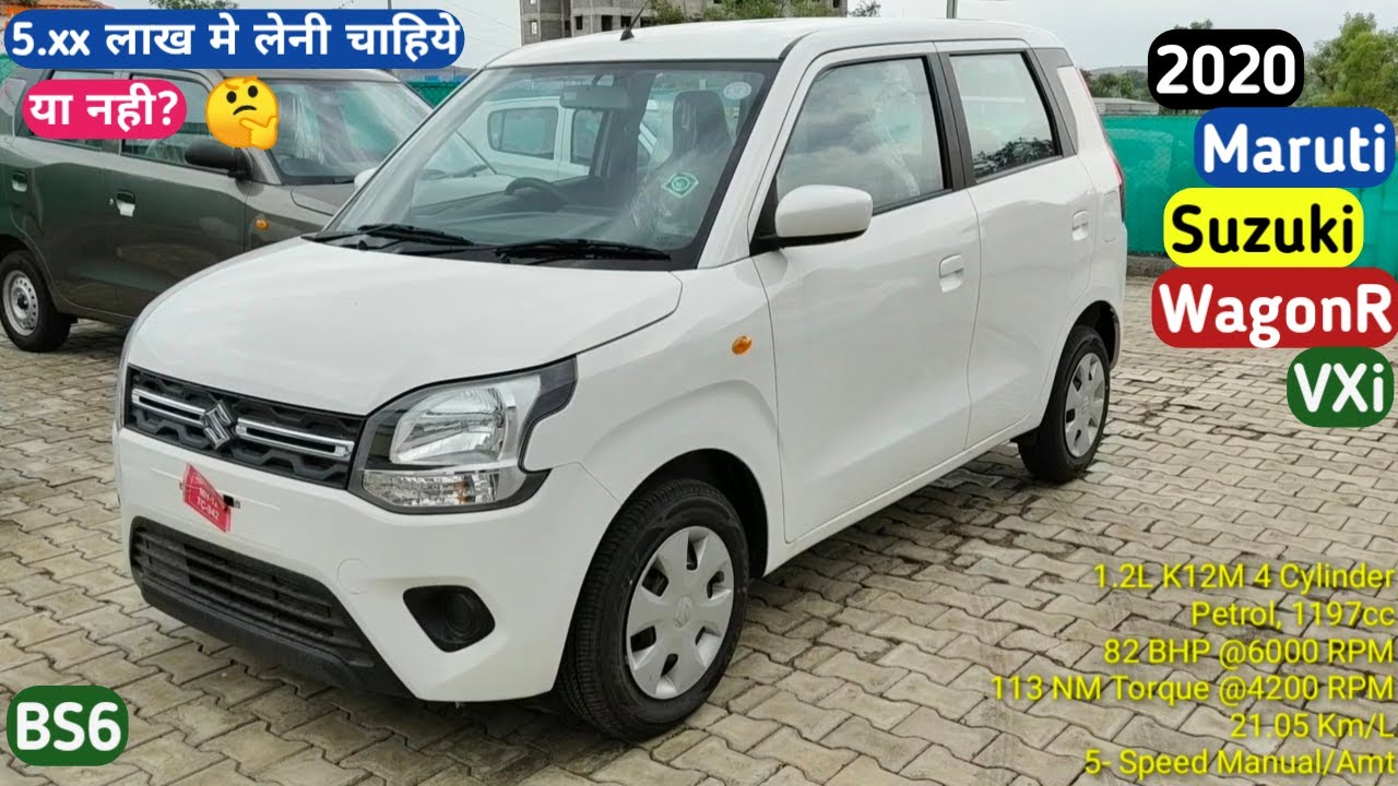 Maruti Suzuki WagonR VXI Optional 2020 | Wagon R 1.2 BS6 Interior Exterior Price & Features