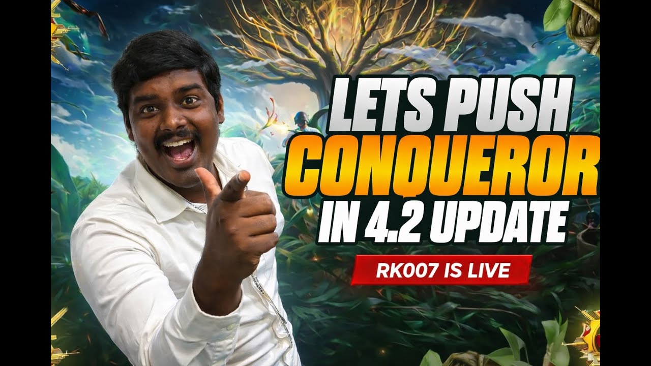 🛑 Conqueror Push BGMI Live Telugu RK007 GAMING #conquerorpush #bgminewupdate #bgmilive #viral #pubg