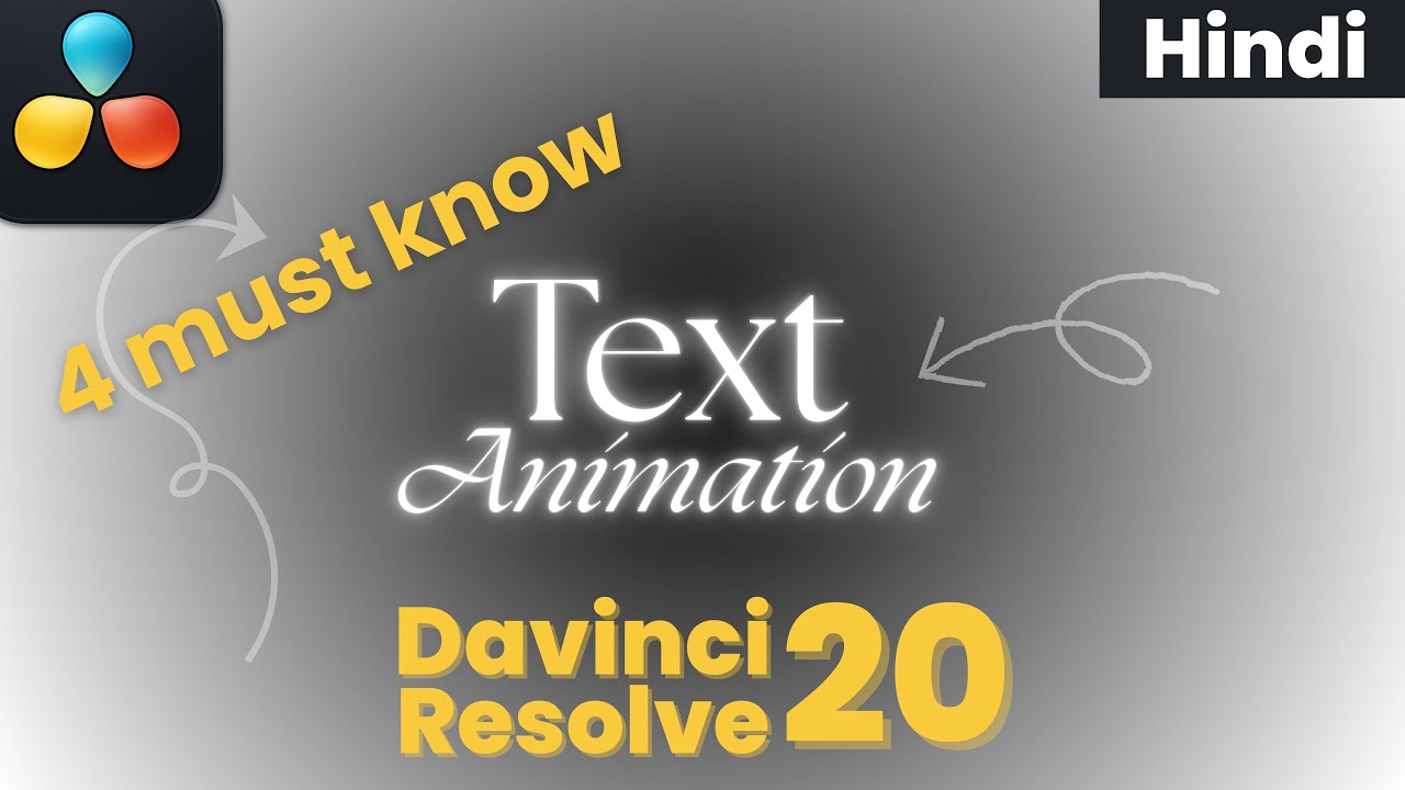 Text animation In Davinci Resolve | 4 must known text animation