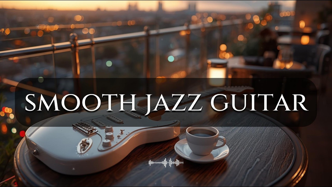 Smooth Jazz Guitar – Luxury Cafe Vibes ☕ Relaxing Music for Study & Work