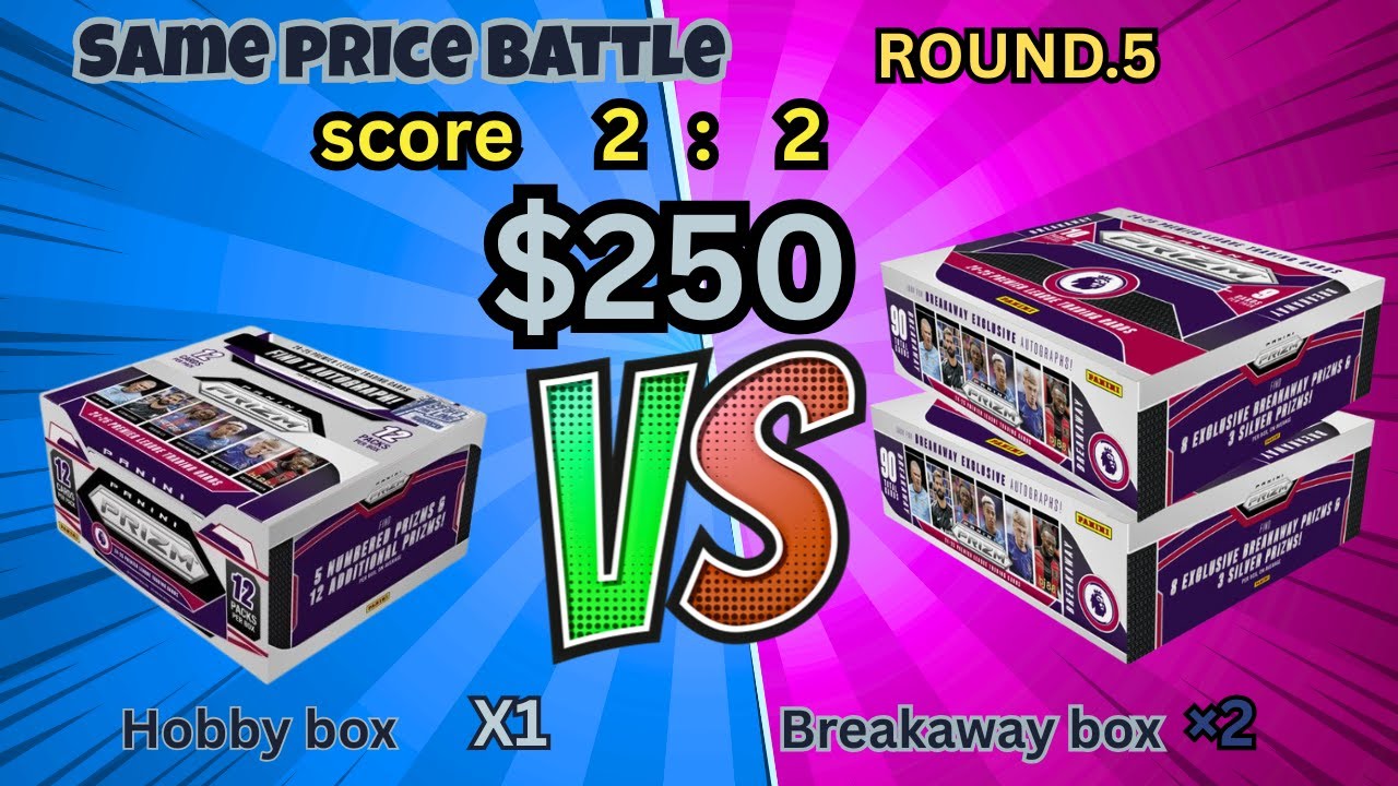 WHICH BOX WINS?  1 Hobby vs 2 Breakaways ($250 Value Battle Round 5)