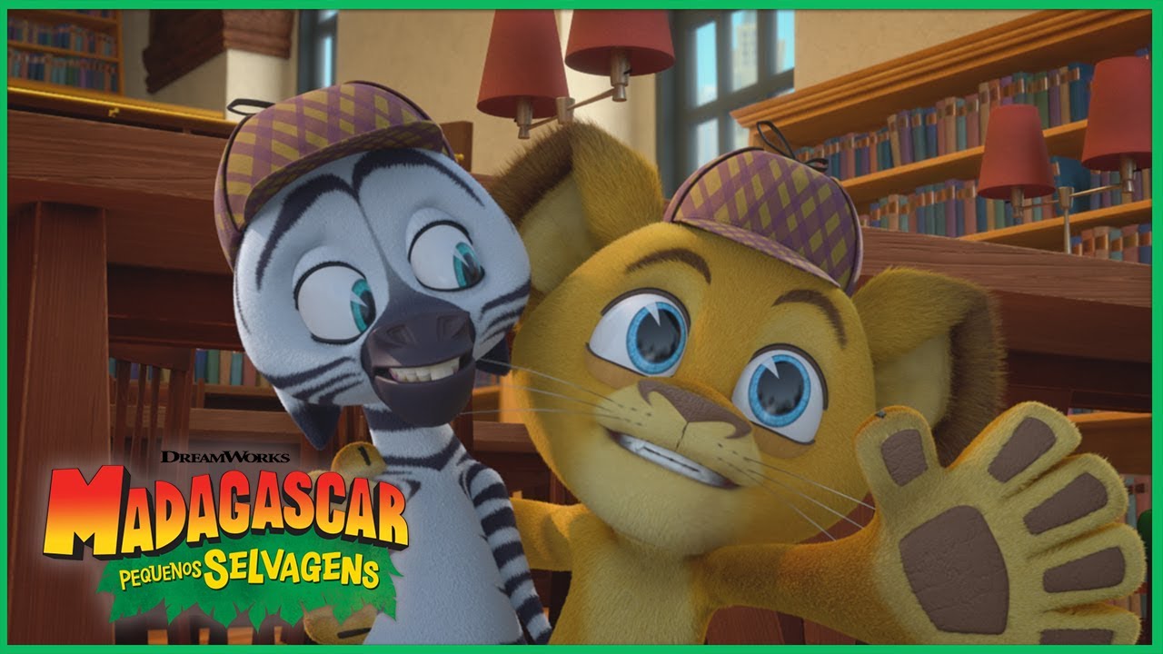 Livros, Amigos e Uma Grande Surpresa! 😲📚 | DreamWorks Madagascar em Português
