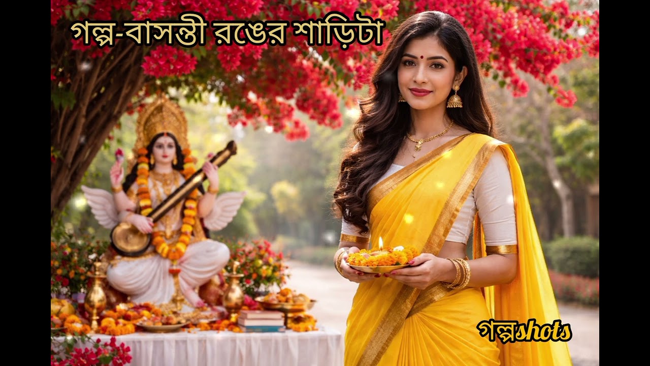বাসন্তী রঙের শাড়িটা | প্রেমের গল্প | Bengali Audio Story | গল্পshots