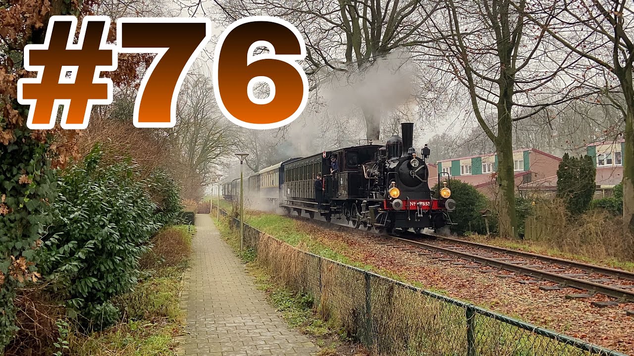 28 December 2024 MBS Stoomtrein Winterritten met de 7853 “Navizence/Tigerli” Treinen Compilatie #76