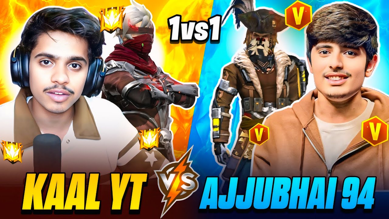 KAAL YT VS RAISTAR AND ajju bhai94 THE SATR || KON H AASLI PRO || #freefirelive