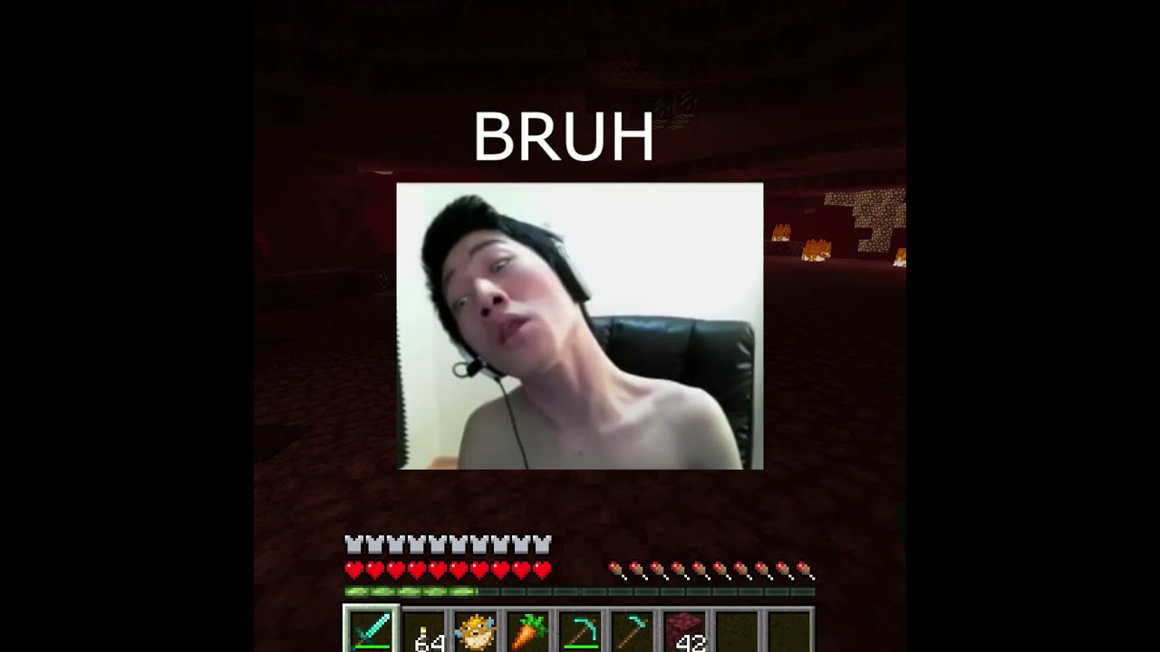 Angry Korean Gamer Forgets his Fire Resist (Minecraft)