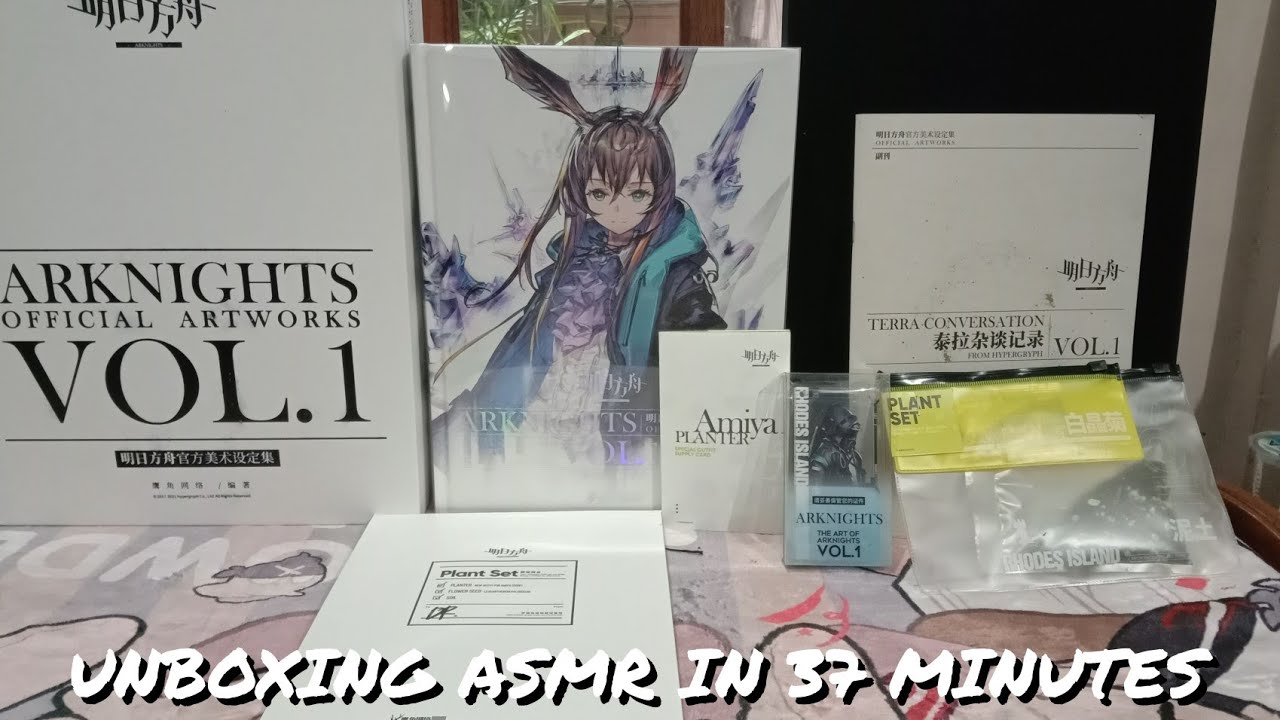 [Arknights] Official Artworks Volume 1 Unboxing ASMR