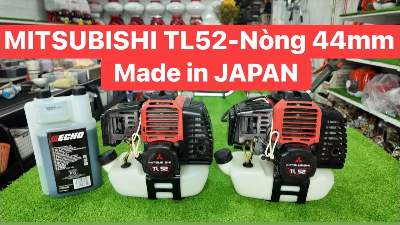 27/02 Máy Cắt Cỏ MITSUBISHI TL52-Nòng 44mm (52cc) Zin Nguyên Bản Nhật Đẹp 90%-Cần Karaz & GaBóp Nhật