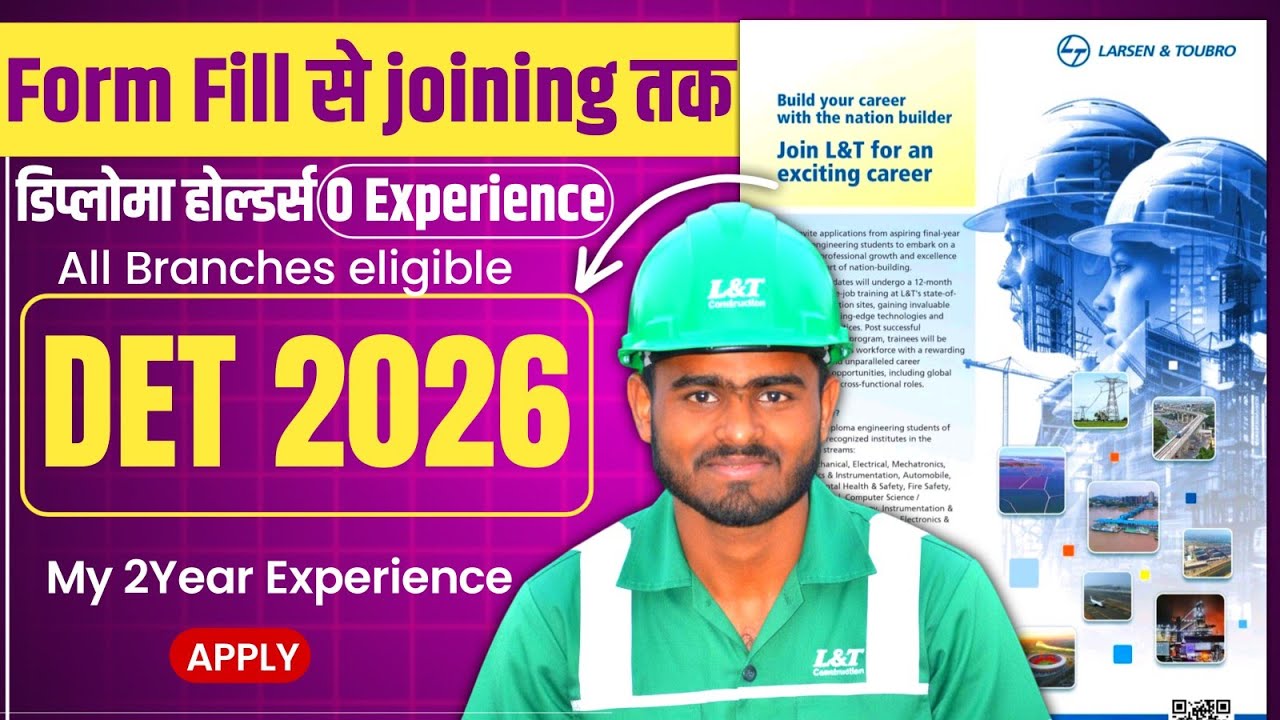 Lnt DET Recruitment 2026🔥 | L&T new vacancy 2026 | Shatru Talks 