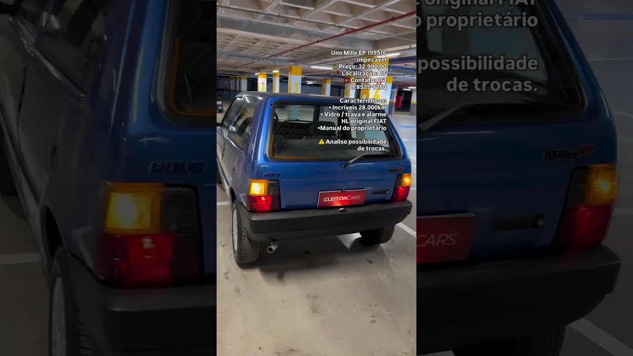 Fiat Uno Mille EP 1.0 1995/96 (Azul Veneza)