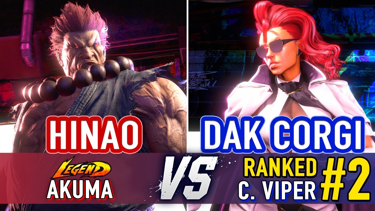 SF6 🤜 Hinao (Akuma) vs DakCorgi (#2 Ranked C. Viper) 🤛 SF6 High Level Gameplay