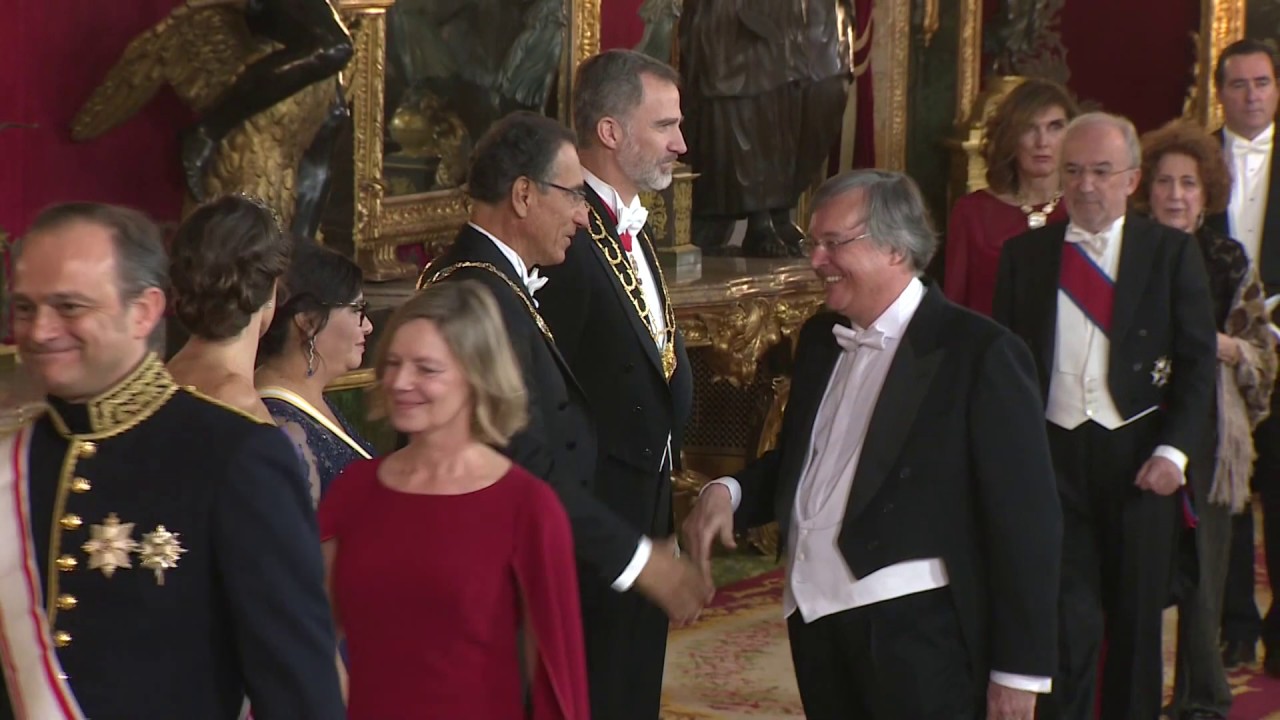 Cena de Gala en honor del Presidente del Perú, Martín Alberto, y Maribel Díaz Cabello