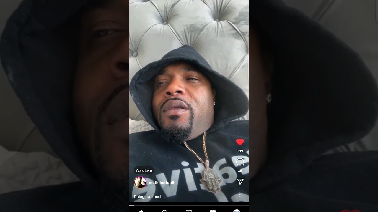 MATH HOFFA DUMPS HIS GF ON LIVE 