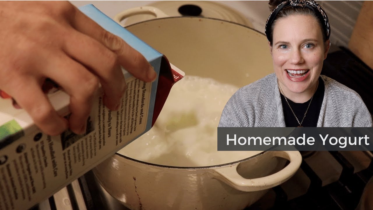 How to Make Homemade Yogurt | EASY stovetop yogurt recipe