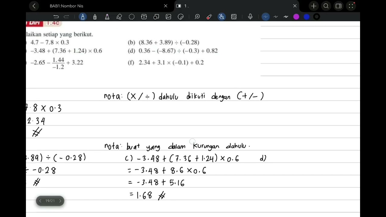 Matematik tingkatan 1 bab 1
