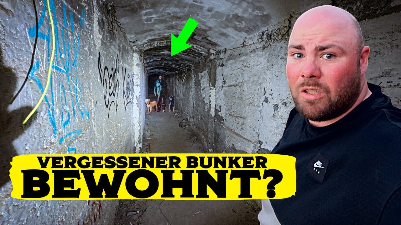 IM VERLASSENEM BUNKERSYSTEM &Uuml;BERRASCHT! ER WOHNT HIER EINFACH?😮