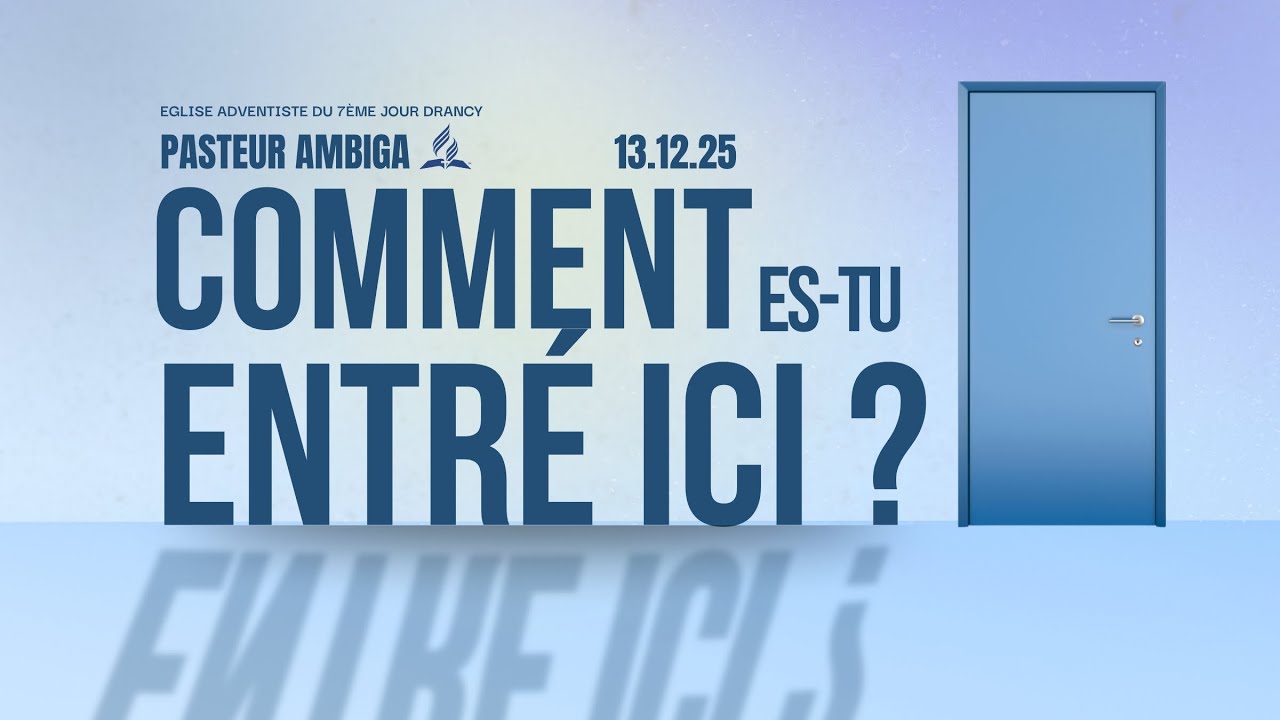 Cérémonie de baptême : Comment es-tu entré ici ? - Pasteur Ambiga