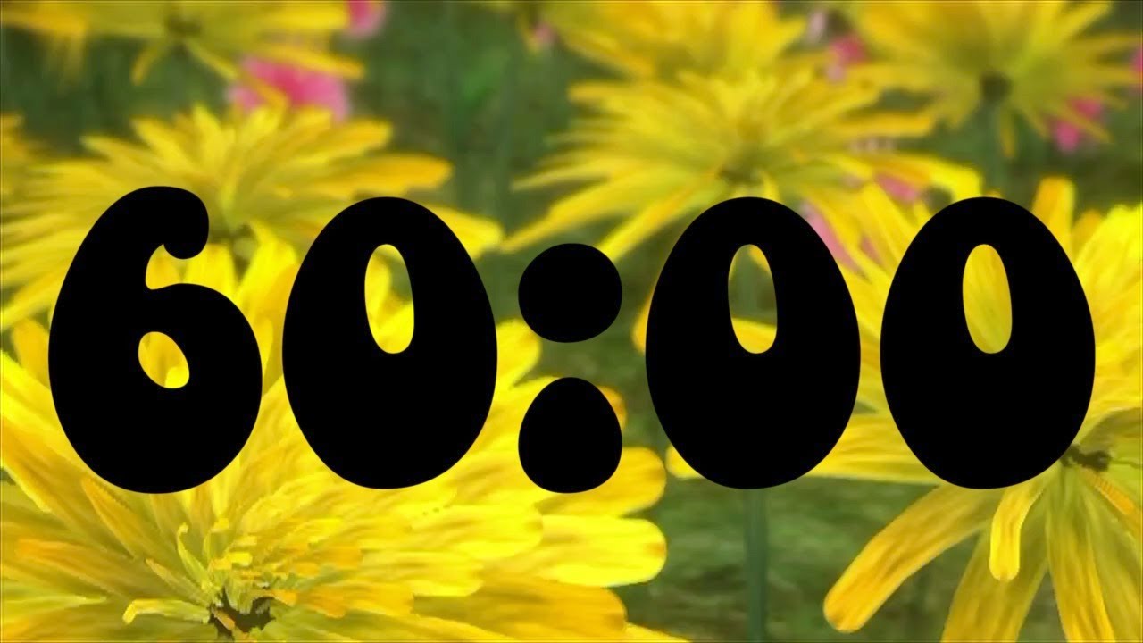 60 min Timer without Music - Spring Theme