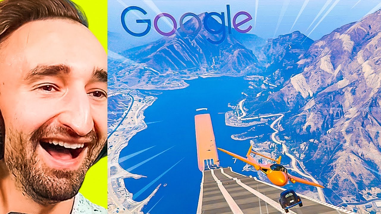 Google Down Hill Mega Ramp In GTA 5