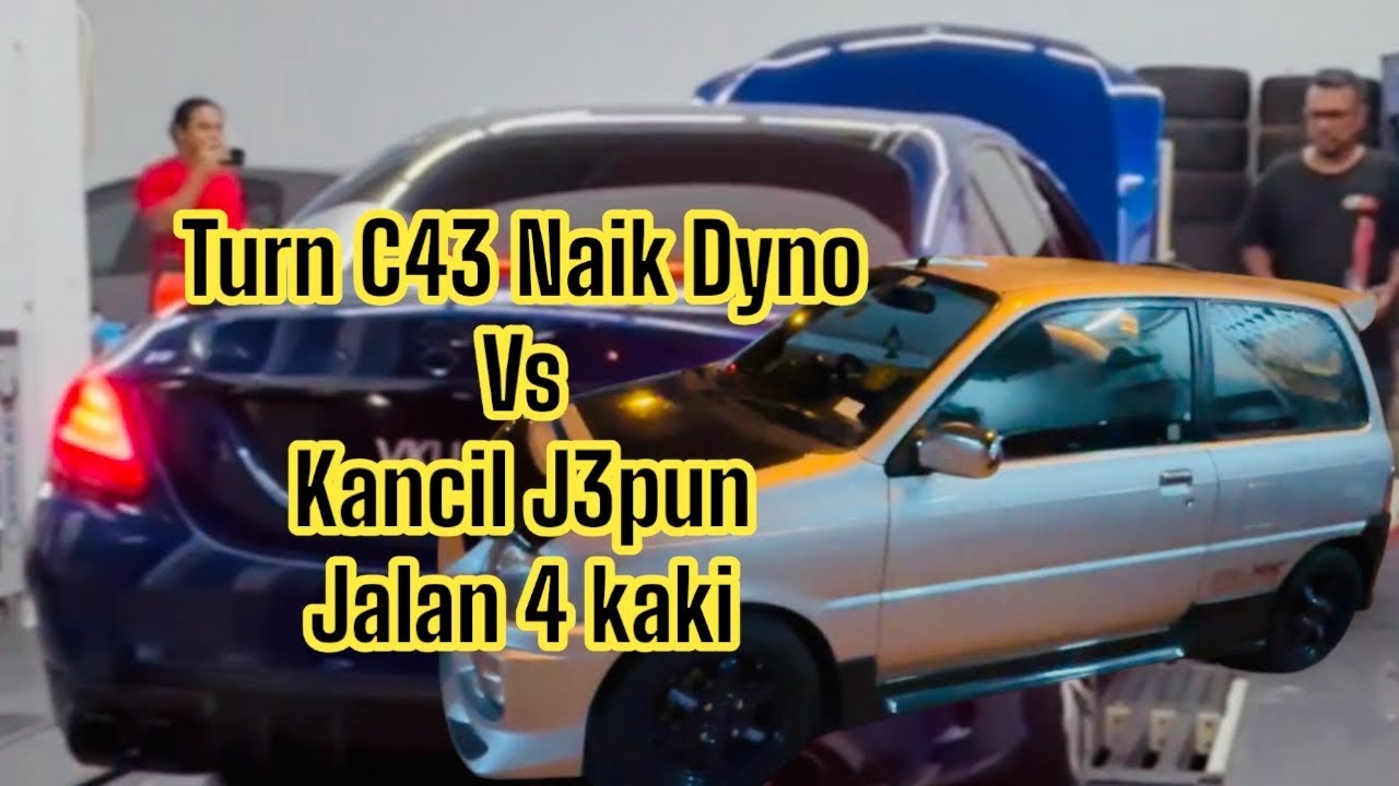 C43 On Dyno Lain Macam Power..// Bukan Perodua, Tapi  PEROEMPAT!..
