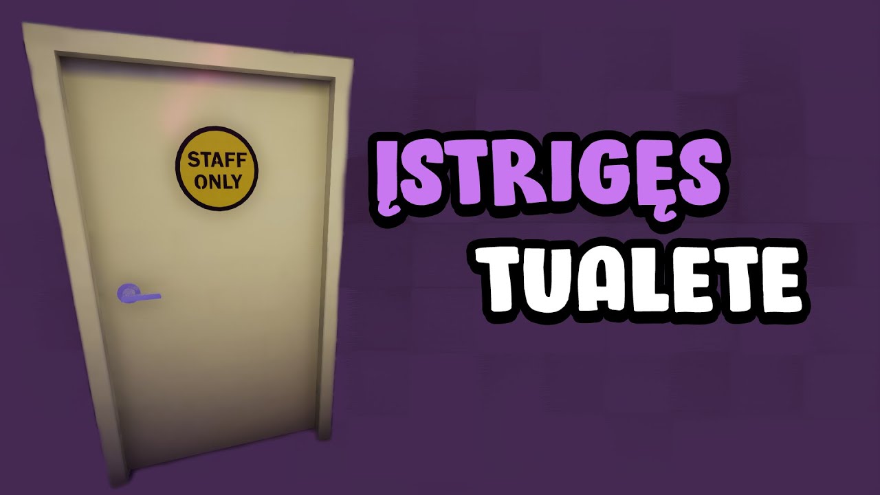 UŽSTRIGĘS TUALETE - SLAPTOS DURYS!