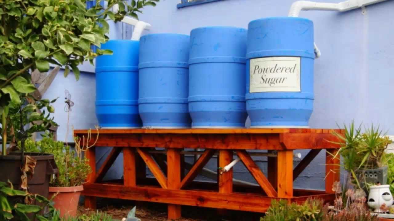 220-Gallon Rainwater Collection System at the Sugar Shack