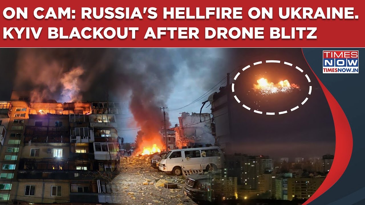 Russia-Ukraine War: Kyiv Blackout After Deadly Drone, Missile Strikes| On Cam-Residential Areas Hit