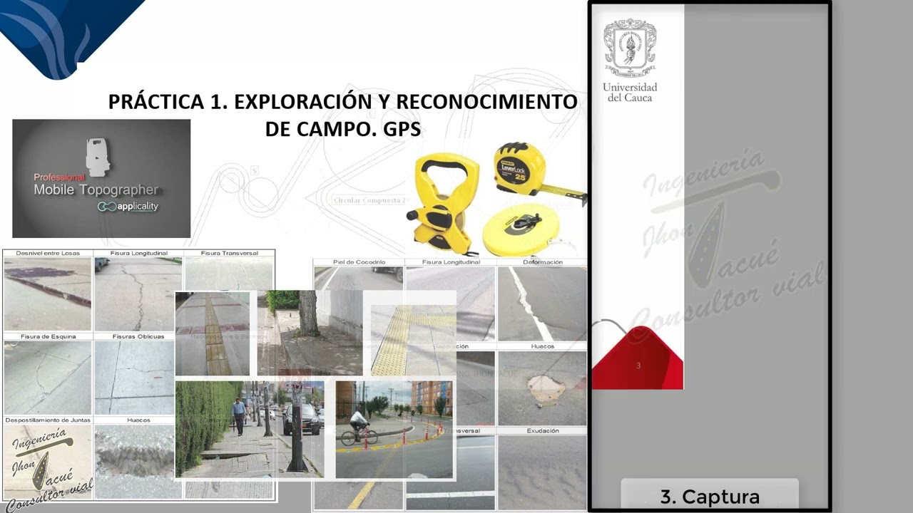 Mobile Topographer para toma de coordenadas (Inventario Vial)-Aplicacion para SmartPhone