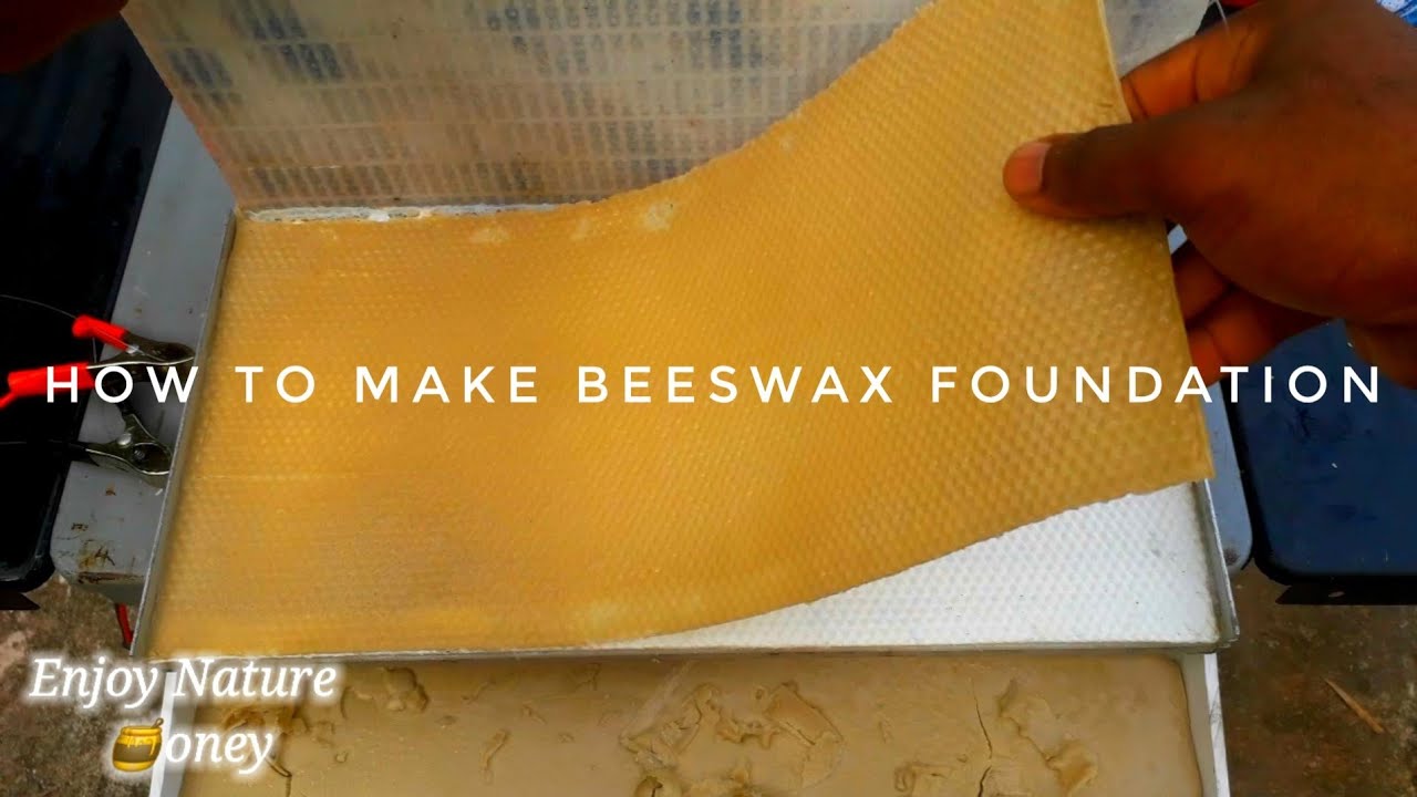 🌎 How to make beeswax foundation with DIY foundation press (beekeeping in jamaica)
