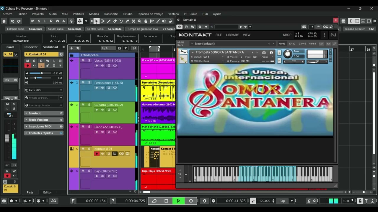 sample de trompetas SONORA SANTANERA k8