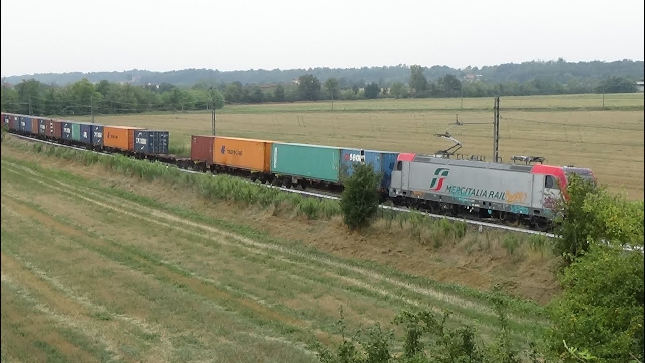 Treni MERCI deviati sulla Ge Voltri -Ovada- Alessandria 23- 8- 2019