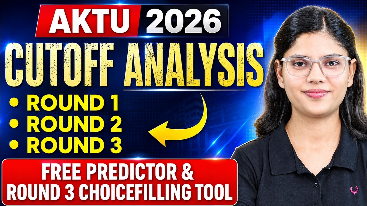 AKTU Cut-Off Analysis 2026 | Shocking Cut-Off 😱 | AKTU Round 1,2,3 Cutoff | UPTAC Round 2 Allotment