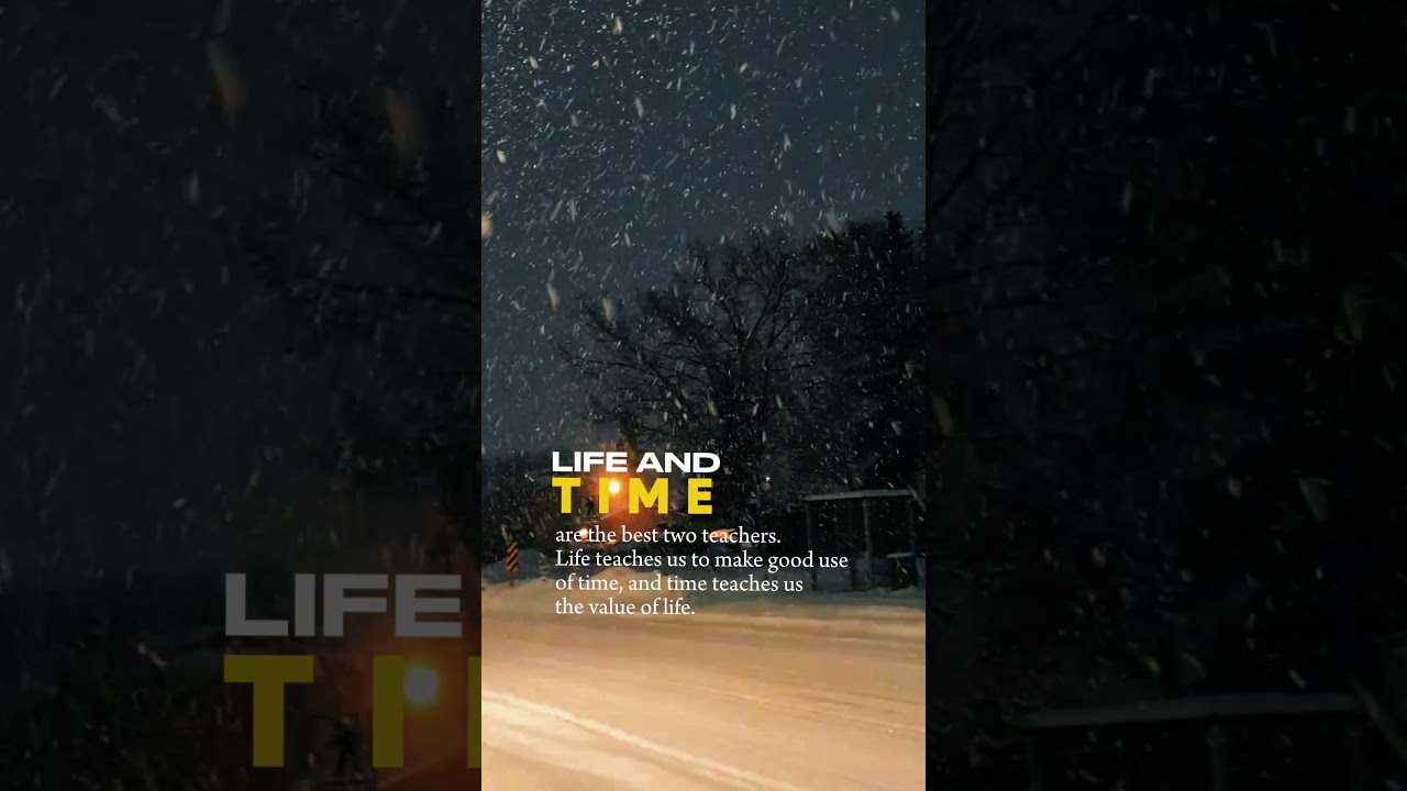 LIFE and TIME #winter in #canada