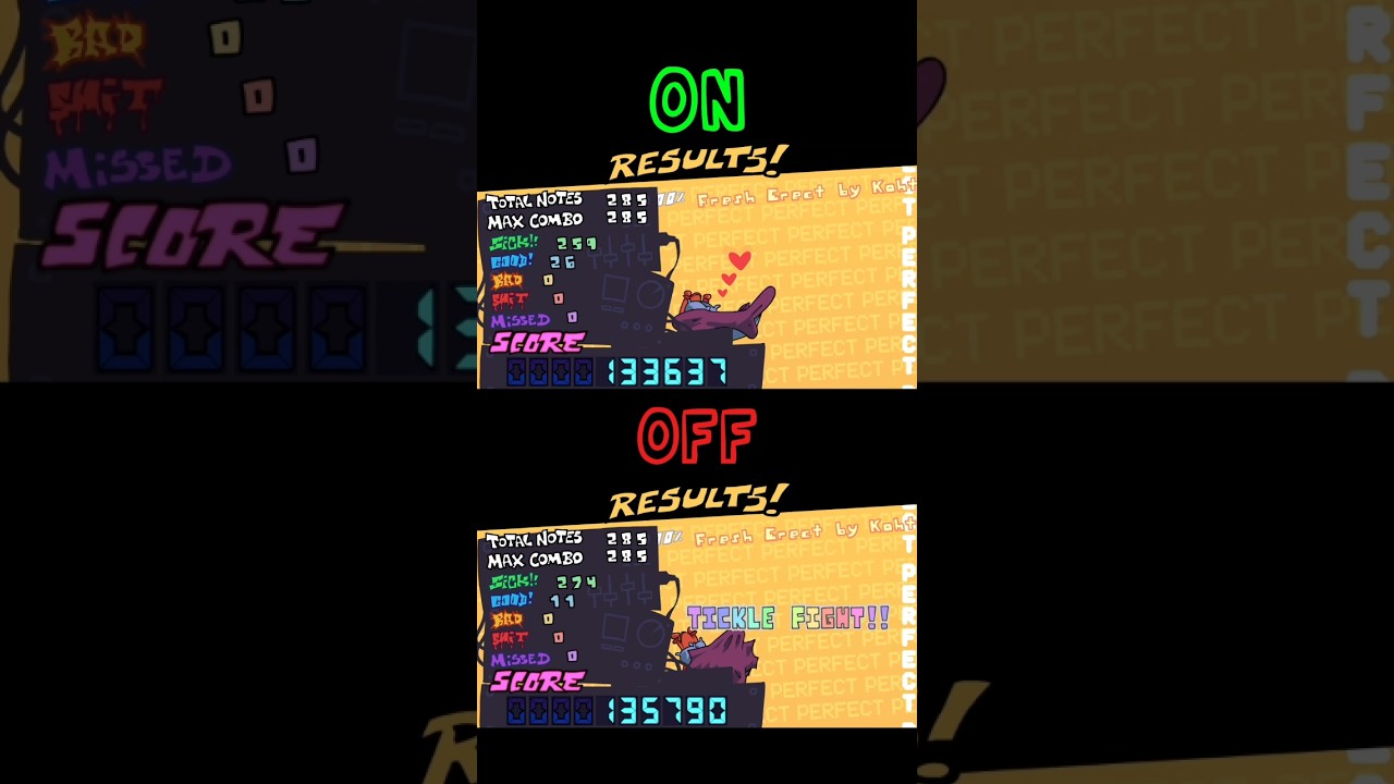 BF P RANK Naughtiness ON Vs OFF #fnf #fridaynightfunkin #fnfupdate #shorts #fyp #fnfmemes #fnfmod