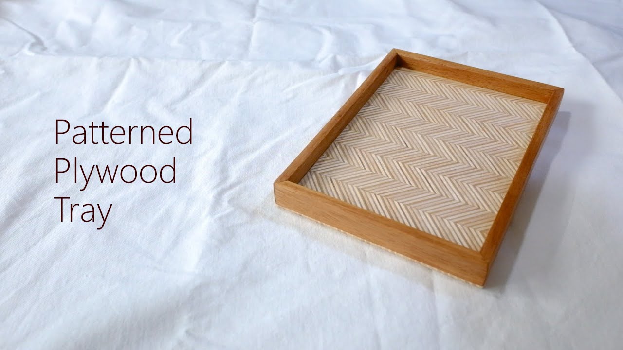 Patterned Plywood Tray