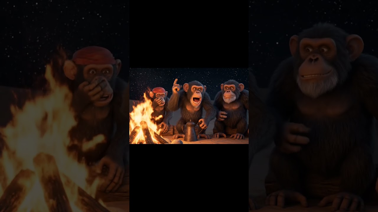 The funniest monkey misunderstanding ever 😂☕ Don&rsquo;t miss the  #funny #monkey #viral #shorts #tiktok