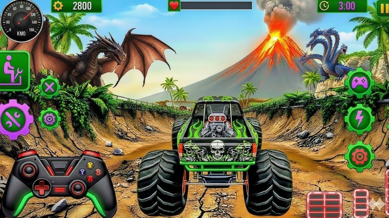 Monster Truck Goes CRAZY | Extreme Stunts & Mega Ramp Racing 🚀🔥🎢