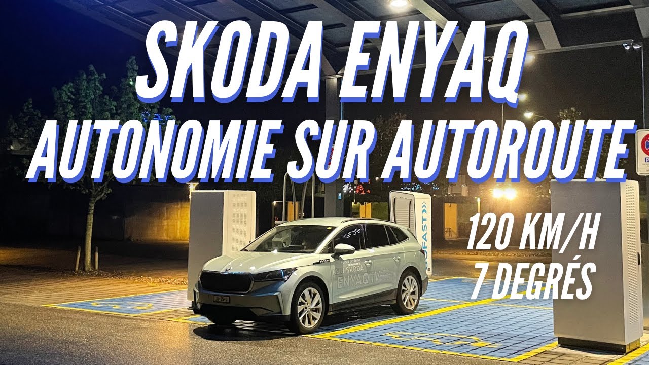 SKODA ENYAQ 60: TEST D'AUTONOMIE SUR AUTOROUTE